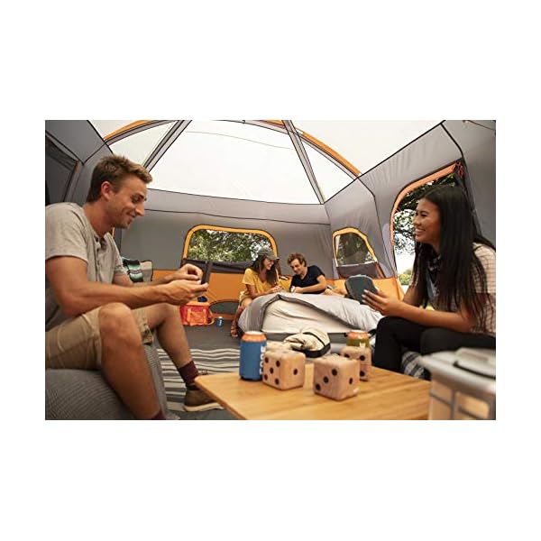 Core 12 Person Straight Wall Cabin Tent Camping Galore