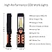 Rechargeable Work Light, Vibelite COB LED Portable Magnetic Flashlight, Inspection Lamp for Car Repair,Home Using, and Emergency (Large) Orange