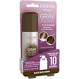Everpro Gray Away Women Temporary Root Concealer, Black/Dark Brown 1.5 oz