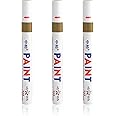 Bulyroki 3 Pack Tire Paint Pen Marker Lettering Permanent Waterproof Ink for Car Vehicle Motorcycle Tyre (Gold)