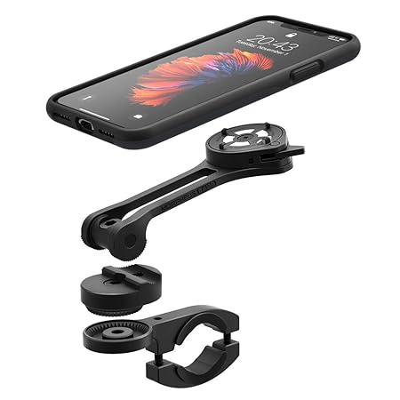 Morpheus M4s Flex Kit iPhone X/XS, Fahrrad- Motorrad- Halterung & Hülle, Full-Metal Mount & Case (X/XS/schwarz)