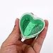 BBTO 24 Pack Heart-Shaped Slime Containers Clear Plastic Storage Containers for Soft Clay, Foam Ball Storage Containers with Lids for 20 g Slime (45 ml)