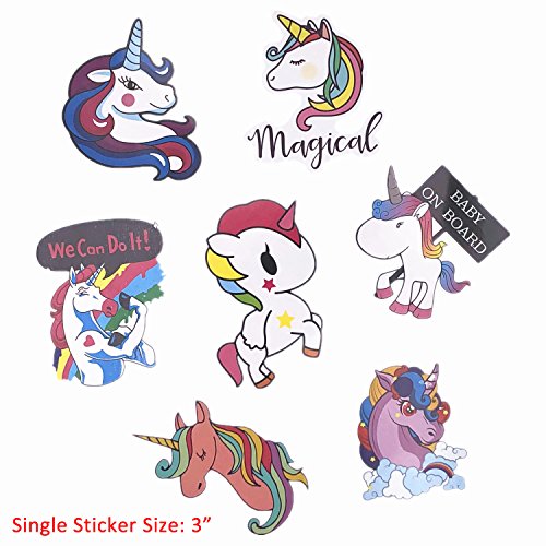 Cute Unicorn School Supplies for Girls, Unicorn Stationery Pencil Case, Pencils, Stickers and Rainbow Eraser - Thumbnail 4