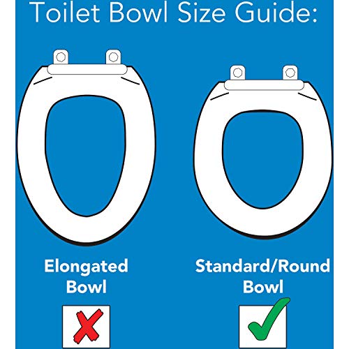 Carex Toilet Seat Riser, Round Raised Toilet Seat Adds 3.5 inches to