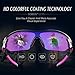 TOREGE Polarized Sports Sunglasses for Men Women Cycling Running Driving Fishing Golf Baseball Glasses TR02 Upgraded(Black&Purple&Pink Purple Lens)