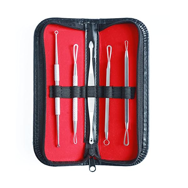 Comedone Extractor Blackhead Remover Professional- 5-1 ideal for the treatment zits pimples whitehead facial acne & nose… - Image 10