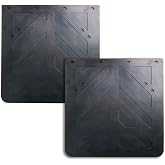 CHDT66 Rubber Mud Flaps for Semi Trucks, 24 x 24 inch Mud Flaps, Thickness: 1/4 inch, 2 pcs Two Pack (24 x 24 inch)