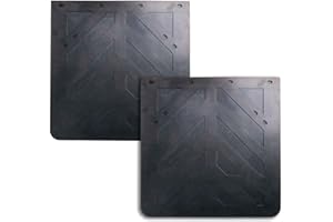 CHDT66 Rubber Mud Flaps for Semi Trucks, 24 x 24 inch Mud Flaps, Thickness: 1/4 inch, 2 pcs Two Pack (24 x 24 inch)