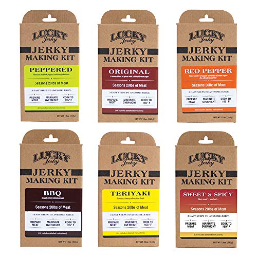 Jerky Seasoning and Cure Kit by Lucky Beef Jerky Jerky Variety Pack