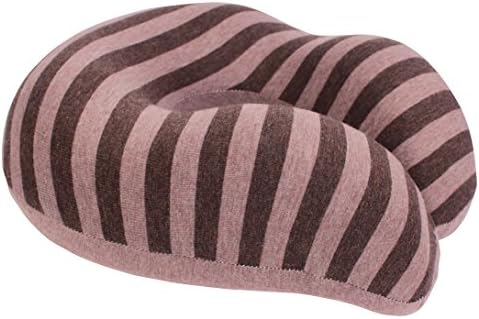 Air Travel Pillow: Relaxation Set - Best Memory Foam Pillows for Plane Travel with Custom Pillow Carry Bag (Brown)