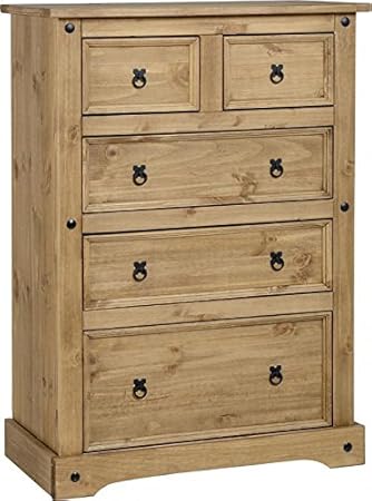 Seconique Corona 3 2 Drawer Chest Cabinet Solid Pine Mexican