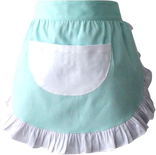 Amazon Crb ファッションウエストエプロン キッチン 料理 レストラン コットン100 ビストロ ハーフエプロン ポケット付き ガールズ レディース エプロン オンライン通販