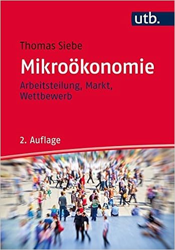 Mikrookonomie Arbeitsteilung Markt Wettbewerb Siebe Thomas Amazon De Bucher