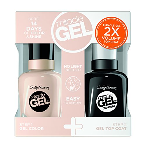 Sally Hansen Miracle Gel Nail Polish, Birthday Suit Duo Pack, 1 Ounce