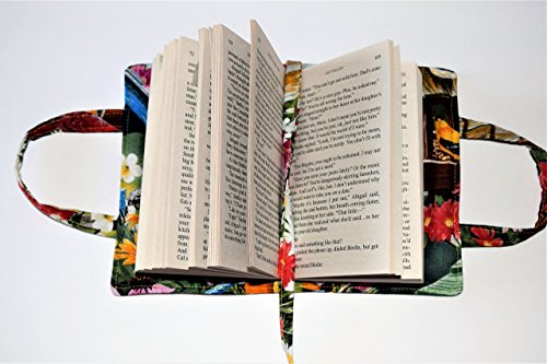Quilted Paperback Romance,Small Standard Book 6.55" x 4" x 1.5" Cover with Carry Strap Handles and Attached Bookmark,Crossword Puzzle,Birds,Cardinals,Bicycle,Cats - Thumbnail 5