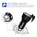 Car Charger, CHGeek 36W 4.8A Rapid Dual USB Car Charger 3 in 1 Metal Car Power Adapter with Emergency Escape Hammer Cutter for iPhone 7 6S 5, Samsung Galaxy S8,LG G5,HTC,Nexus 5X 6P,iPad -Black