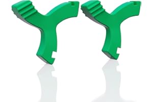 DLENP Aligner Chewies for Invisalign, 2 PCS Y-Shaped Chewies for Invisalign Trays Seater Invisible Braces Orthodontic Munchies Dental Chewies (Green/Mint Flavor)