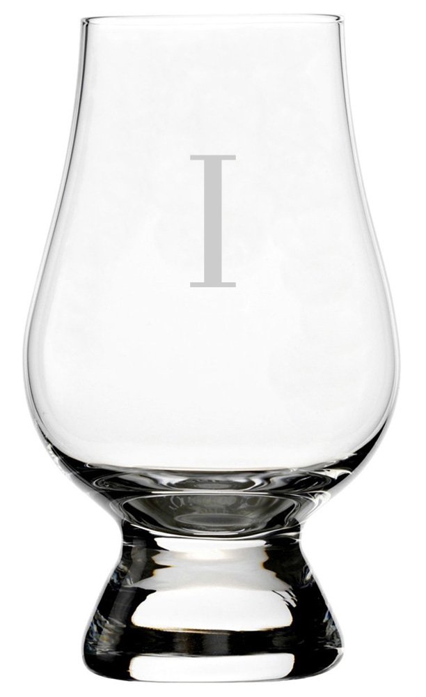 Celtic Etched Monogram Crystal Whisky Glass