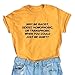 LOOKFACE Cute Tee Women Graphic Funny Crewneck T-Shirts Yellow XX-Large