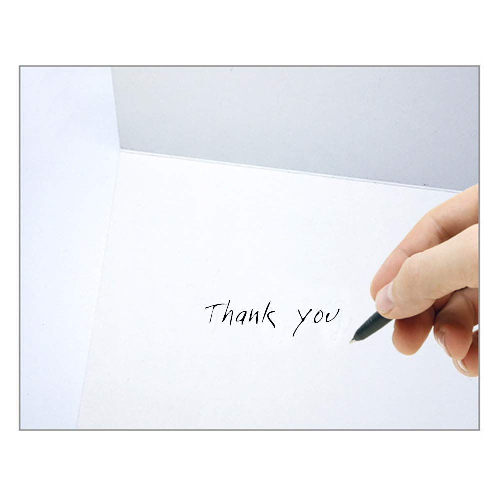 FuturePlusX Thank You Cards, 48PCS 4 x 6 Inch Floral Thank You Notes Bulk Pack Blank Inside Greeting Cards with Envelopes and Stickers for Weddings Baby Shower Parties Business