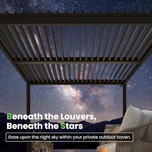 Domi Outdoor Living Louvered Pergola 10x12 Review: Adjustable Metal Patio Cover image 22