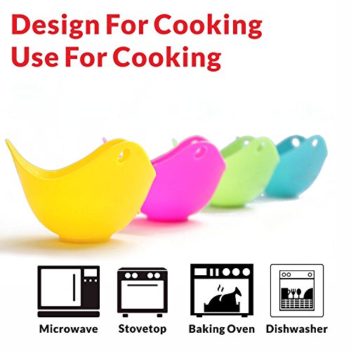 Egg Poachers, Silicone Egg Poaching Cups,, For Microwave or Stovetop Egg Cooking, Kraft Box Packing, Pack of 4 2 Egg Poachers, Silicone Egg Poaching Cups,, For Microwave or Stovetop Egg Cooking, Kraft Box Packing, Pack of 4 - Image 3