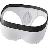 Cerahome Men's Boxers Briefs Fly Pouch Front Open Breathable Bulge Underwear Separated Pouch Trunks