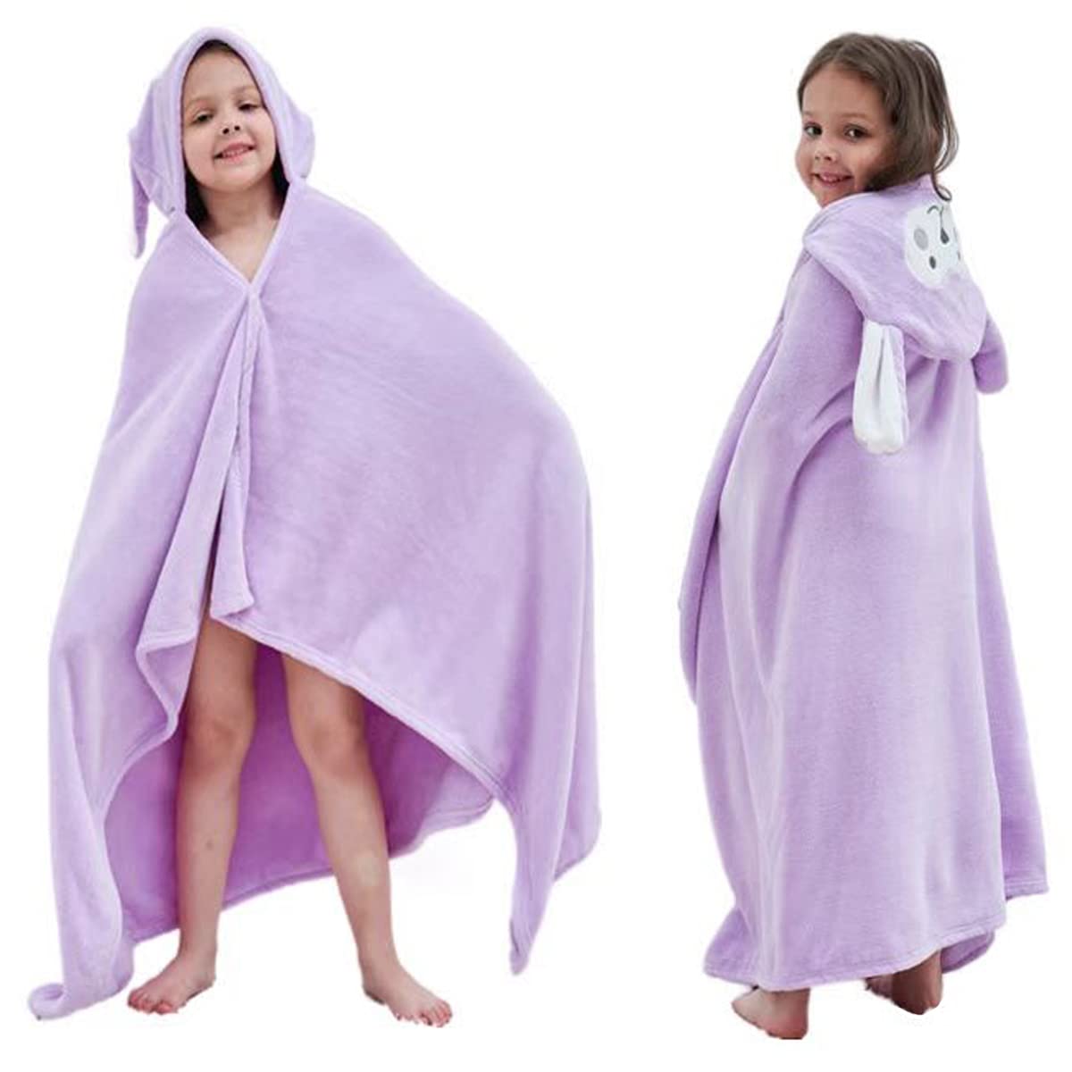 Fayscingo Baby Hooded Bath Towel Swaddle Blanket Extra Large Infant Toddler Soft Warm Absorbent Swimming Shower Poncho Towel for Boys and Girls