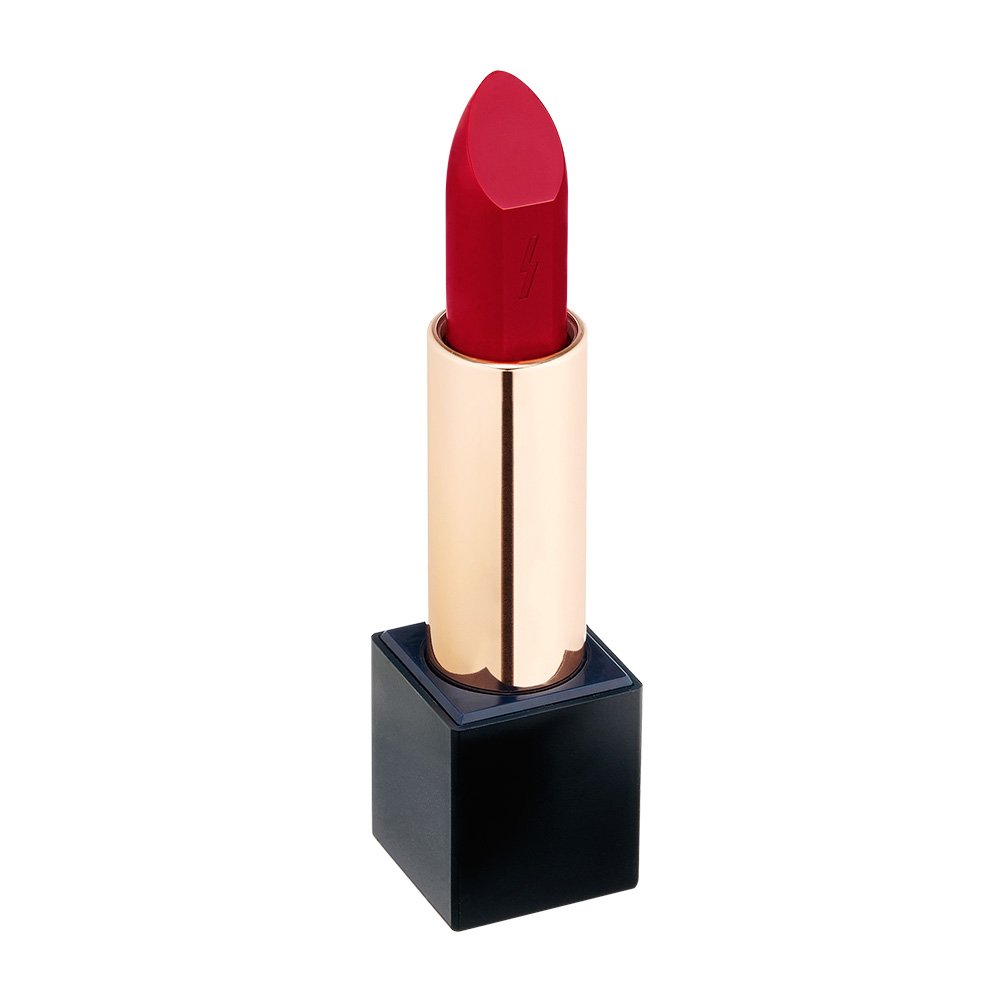PONY EFFECT Outfit Velvet Lipstick #My Heritage 3.5g, 0.12 Ounces, Semi-matte lipstick, Moisturizing lip color, Soft formula, Blends Smoothly, Long Lasting lips, Waterproof makeup, Perfect red
