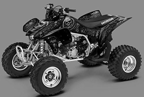 Honda TRX 450R Graphics Kit - Adrenaline Junkie - Black ('04-'07)