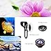 VicTsing Clip-On 3 in 1 Fisheye 12X Macro 24X Super Macro Camera Lens Kit for iPhone Android Devices