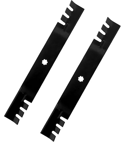 thumbnail image 2 of GX22151 Toothed Mulching Blades (2-Pack) - Perfect Fit For John Deere 42-Inch Lawn Mowers 2 of 13
