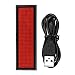 Niome Mini LED Digital Programmable Rechargeable Scrolling Name Message Tag Sign Red