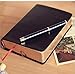 Thick Leather Journal Notebook Blank Premium Papers Writing Notebook with Golden Rim 440 Pages(220 Sheets) Travel Diary Ideal Gift for Anniversary Birthday Mothers Day (Black)