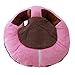 HS Infant Support Seat Baby Safe Sitting Chair Nursery Pillow Protectors for 3-16 Months (Pink Brown)