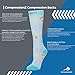 CompressionZ 20-30 mmHg Compression Socks Men & Women - Knee High Support Stockings (Babyfoot Green, X-Large)