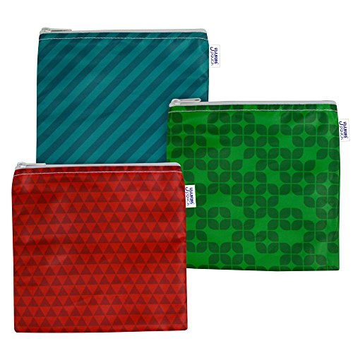Cloth sandwich bags - set of 3 - yummi pouch (jewel)