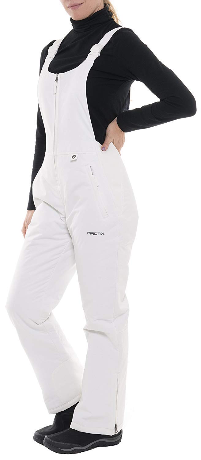 Photo 1 of Arctix Women's Essential Insulated Bib Overalls, White, Medium/27" Inseam
