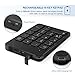 Bluetooth Number Pad, Wireless Numeric Keypad - Lekvey Rechargeable Slim 18-Key Number Keypad Keyboard Compatible for MacBook, iMac, OS, Windows, Laptop, PC Surface Pro, etc