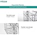 MICOE Dish Drainer Drying Rack with Cutting Board Holder 2 Tier Large Capacity WDT2002
