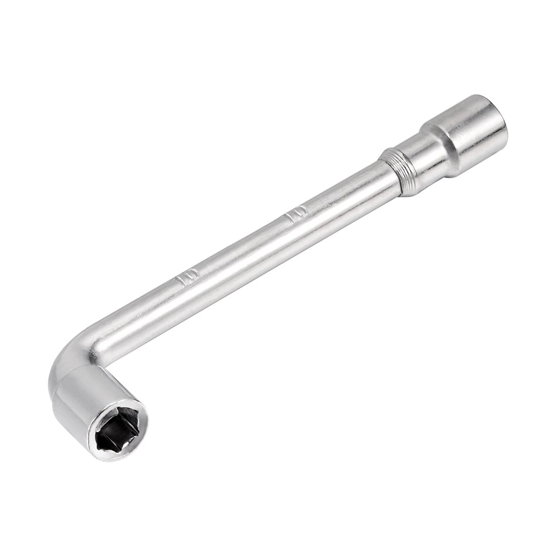 sourcing map 10mm Metric L Shaped Angled Open Hex 6 Point Socket Wrench