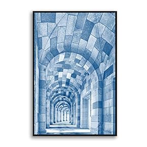Framed Canvas Wall Art for Living Room, Bedroom Colorful Corridor Canvas Prints for Modern Home Decoration Ready to Hang - 16"x24" inches