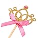 MAGICMAI Cupcake Toppers Gold Glitter Crown Cake Decoration Dessert Table Birthday Party Decor 20 Pieces