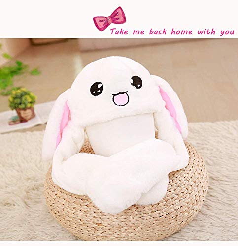 Funny Rabbit Ear Hat Plush Moving 