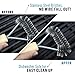 Air Fryer Kebab Skewer Rack Compatible with Costzon, Dash, NuWave® Brio, Chefman, Gourmia, Enklov, Maxi-Matic, Philips, Cosori +More | Stainless Steel Skewer Accessory + Cooking Times Cheat Sheet