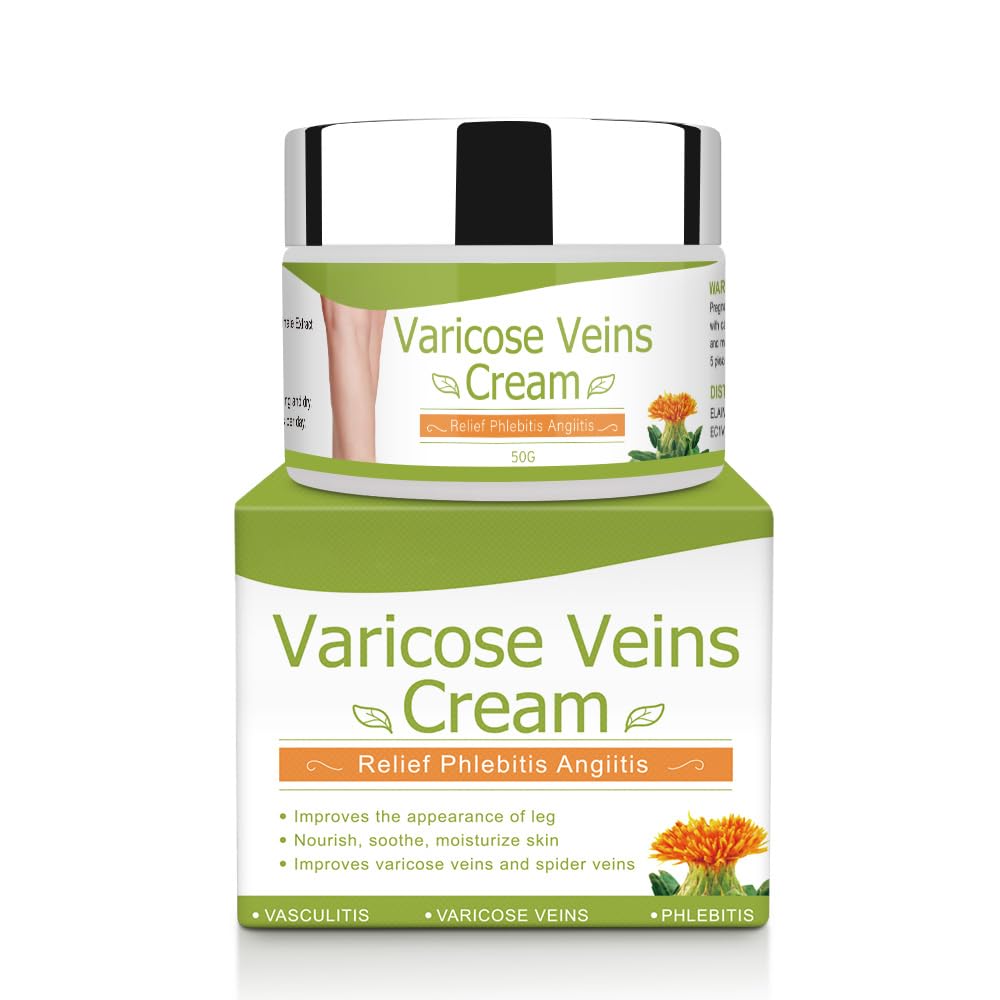 Varicose Veins Cream, Spider Varicose Care Cream for Legs, Circulation Balm for Vein Appearance