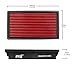 Upgr8 U8701-1508 Hd PRO OEM Replacement High Performance Dry Drop-in Panel Air Filter Red