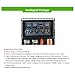 ROKKES Universal Intelligent Battery Charger - NOKOSER D4U 4Bay Rapid Digital LCD Display Smart Charger, USB Powered + Power Bank + Battery Tester For Rechargeable 18650/IMR/Li-ion/LiFePO4/Ni-MH/Cd AA
