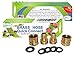 Nysist Garden Hose Quick Connect Set ~ Made in USA ~ Solid Brass Quick Connect Garden Hose Fittings ~ Bonus Swivel Coupler & Extra Washers