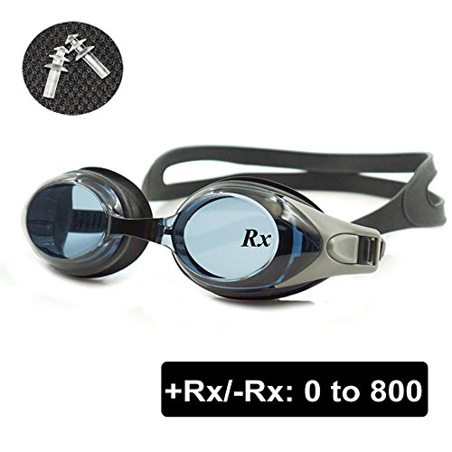 EnzoDate Optical Swim Goggles Hyperopia RX +1 to + 8 Myopia - 1 to -8 Adults Children Different Strengths for Each Eye